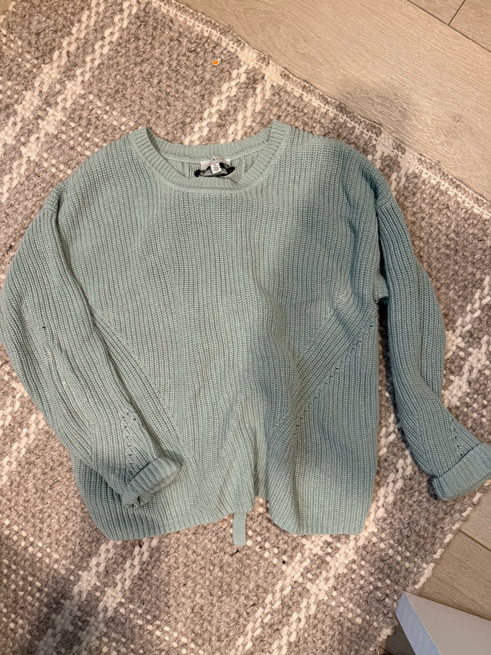 Lucky Brand Seafoam Crewneck Knit Sweater